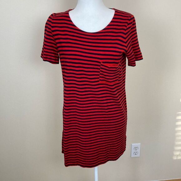 Madewell Striped Stretch T-Shirt Mini Dress Size Small (H6) - Picture 2 of 11